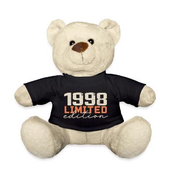 Né en 1998 | Vintage 1998 Anniversaire Rétro - Nounours - noir - Devant