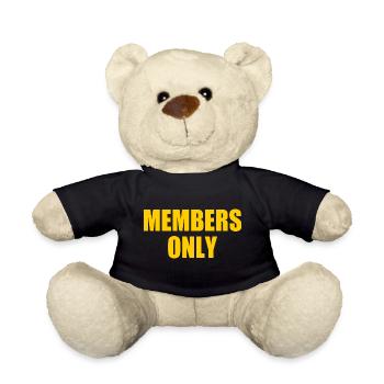 Members only - Nounours - noir - Devant