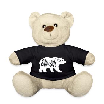 Bear Bear Nature Wilderness Mother Nature Life Hiking - Teddy Bear - black - Front