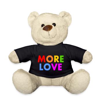 More love - Teddy Bear - black - Front