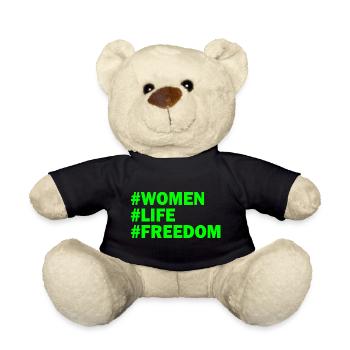 Women life freedom - Teddy Bear - black - Front