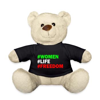 Women life freedom - Nounours - noir - Devant