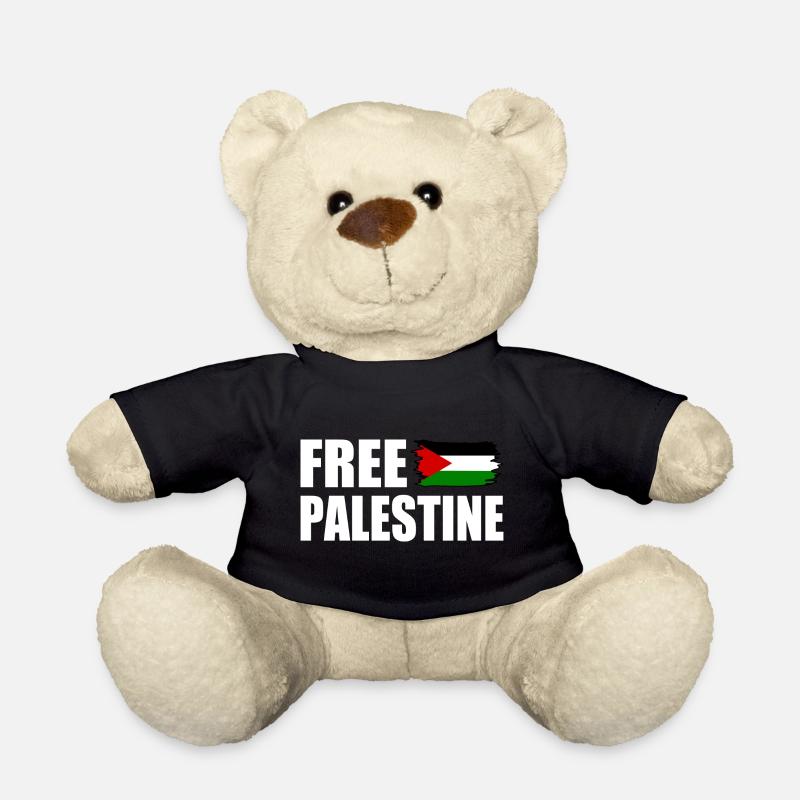 Free palestine - Teddy - Schwarz