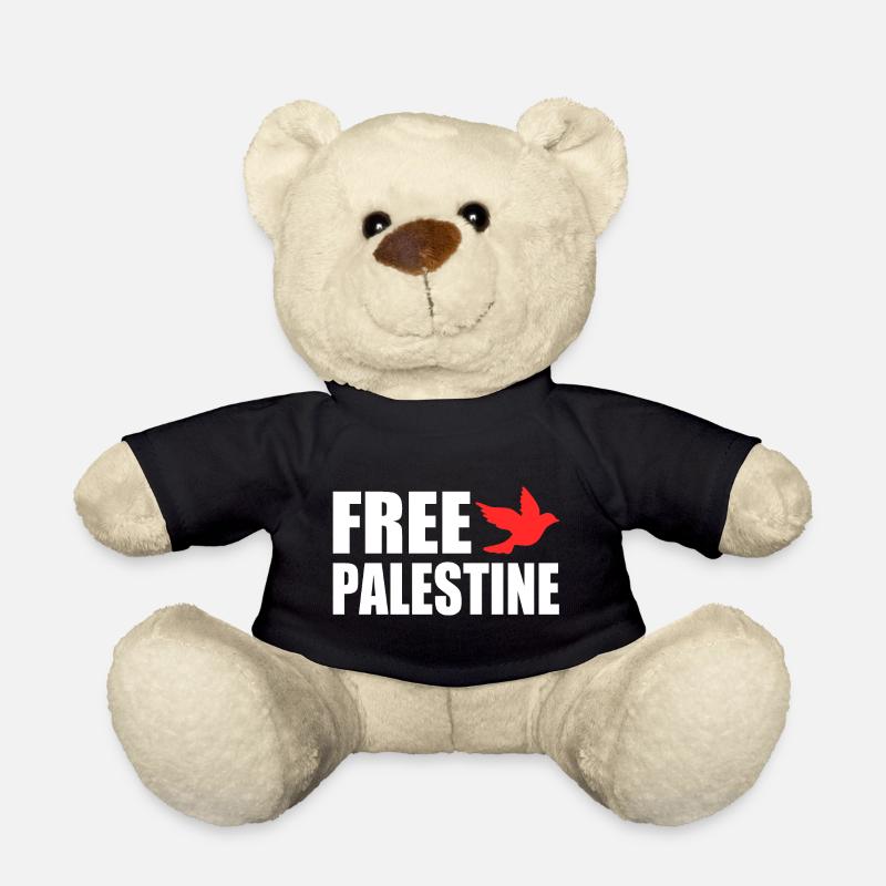 Free palestine - Teddy - Schwarz