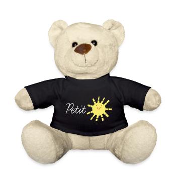 Notre petit rayon de soleil notre chéri avec solei - Nounours - noir - Devant