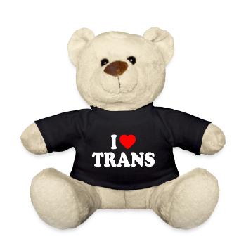 I love trans - Teddy - Schwarz - Vorne