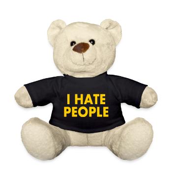I hate people - Teddy - Schwarz - Vorne