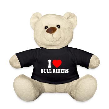 I love bull riders - Teddy - Schwarz - Vorne