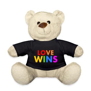 Love wins - Teddy Bear - black - Front