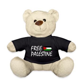 Free palestine - Teddy - Schwarz - Vorne