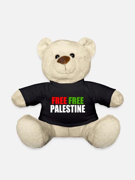 Free Free palestine - Nounours - noir