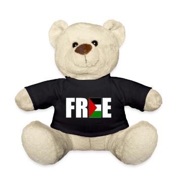 Free palestine - Nounours - noir - Devant