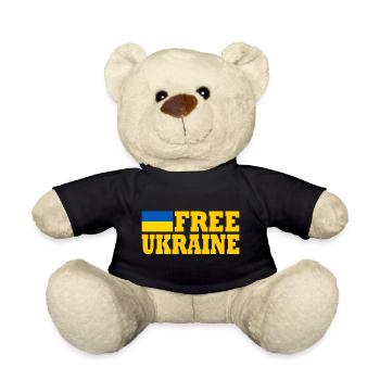 Free ukraine - Teddy - Schwarz - Vorne