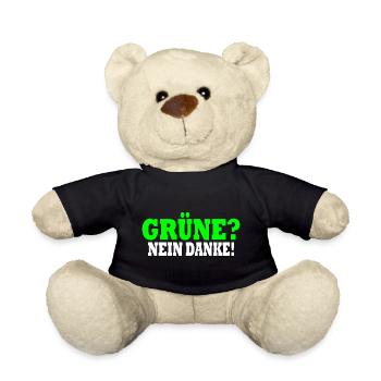 grüne nein danke - Teddy - Schwarz - Vorne