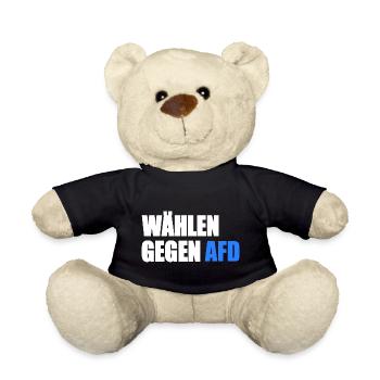 Wählen gegen afd - Teddy - Schwarz - Vorne
