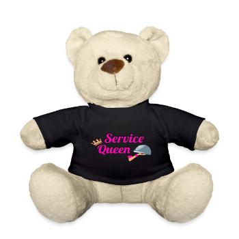 Damen Service Queen Kellner Bedienung Barkeeper - Teddy - Schwarz - Vorne