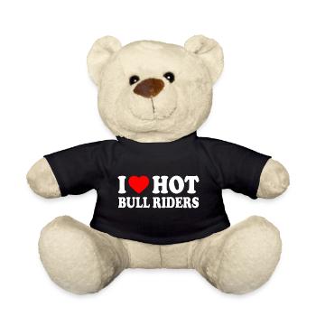 I love hot bull riders - Teddy - Schwarz - Vorne