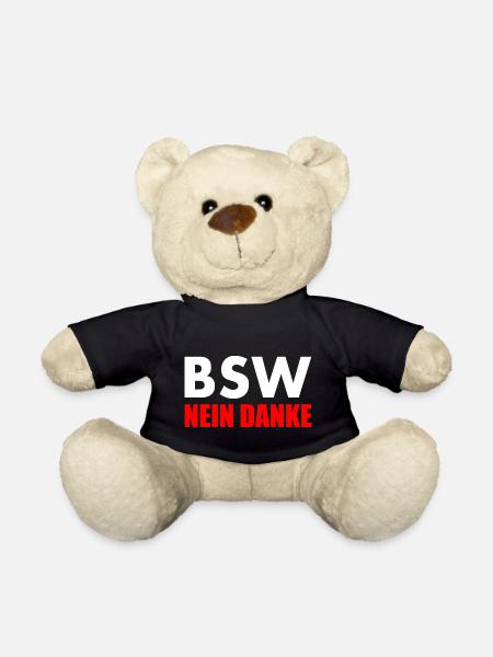 Bsw nein danke - Teddy - Schwarz