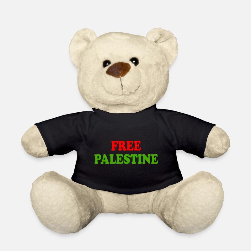 Free palestine - Teddy - Schwarz