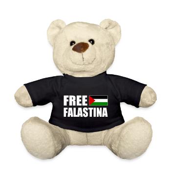 Free palestine free falastina - Teddy Bear - black - Front