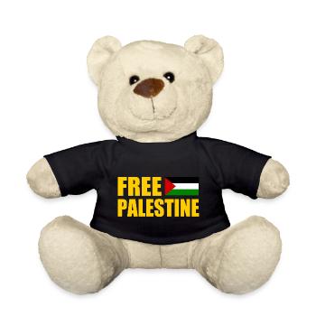Free palestine - Teddy Bear - black - Front