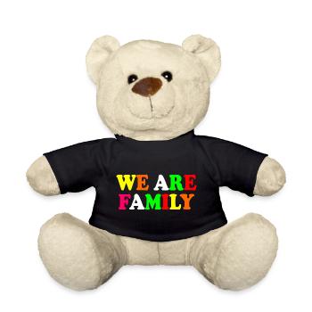 We are family - Nounours - noir - Devant