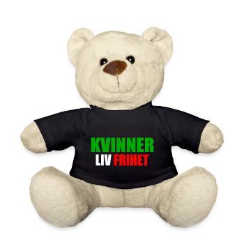 LA FEMME VIT LA LIBERTÉ - Nounours - noir - Devant