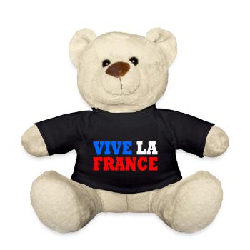 Vive la france - Teddy - Schwarz - Vorne