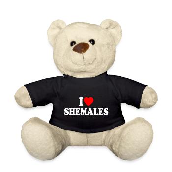 I love shemales - Teddy - Schwarz - Vorne