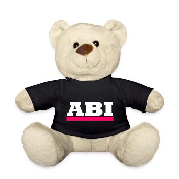 Abi - Motiv zum personalisieren - Teddy - Schwarz - Vorne