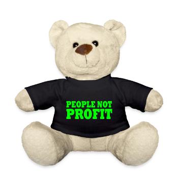 People not profit - Nounours - noir - Devant