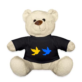 Ukraine - Teddy Bear - black - Front