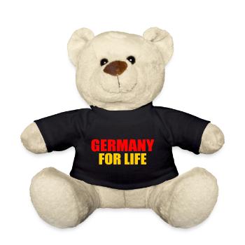 Germany for life - germany - Teddy Bear - black - Front