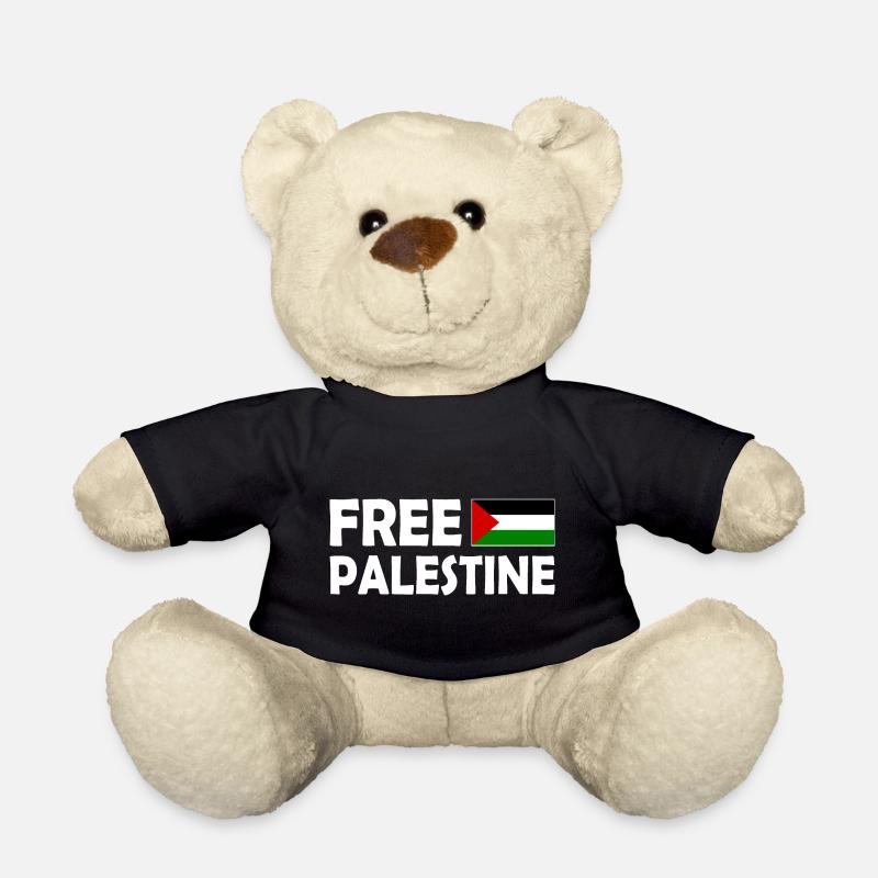 Free palestine - Nounours - noir