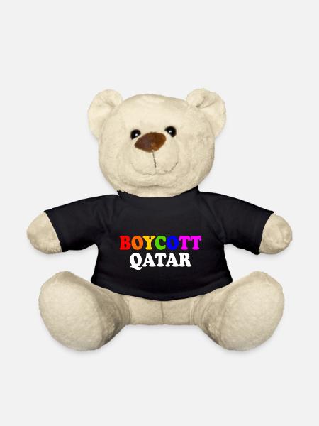 Boycott qatar - Teddy - Schwarz