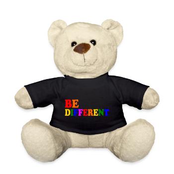 Be different - Teddy Bear - black - Front
