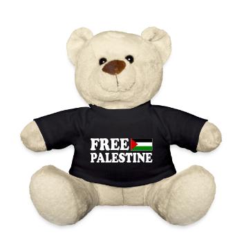 Free palestine - Nounours - noir - Devant