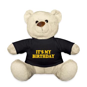 Its my birthday - Teddy Bear - black - Front