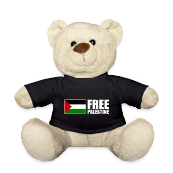 Free palestine - Teddy - Schwarz - Vorne