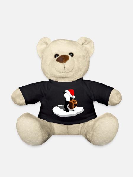 Penguin Christmas - Teddy Bear - black