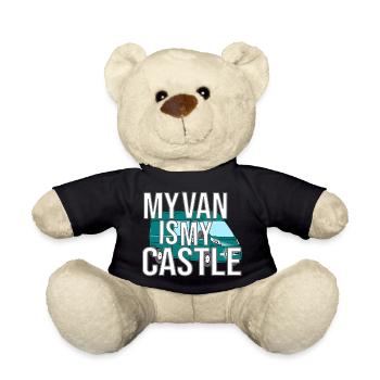 My Van Is My Castle - Teddy Bear - black - Front