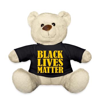 Black lives matter - Teddy Bear - black - Front