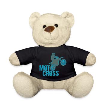 Motocross - Teddy Bear - black - Front