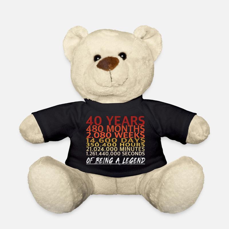 40. Geburtstag - 40 Jahre eine Legende - Teddy - Schwarz
