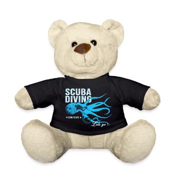 Diving Born to dive cool gift for diver - Teddy Bear - black - Front
