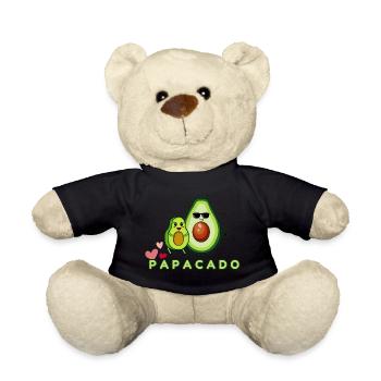 Lustiger Spruch Papacado Avocado - Teddy - Schwarz - Vorne