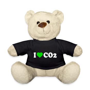 I love co2 - Teddy Bear - black - Front
