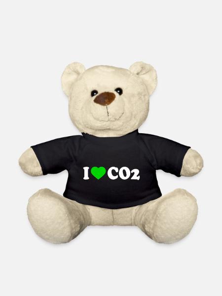 I love co2 - Teddy - Schwarz