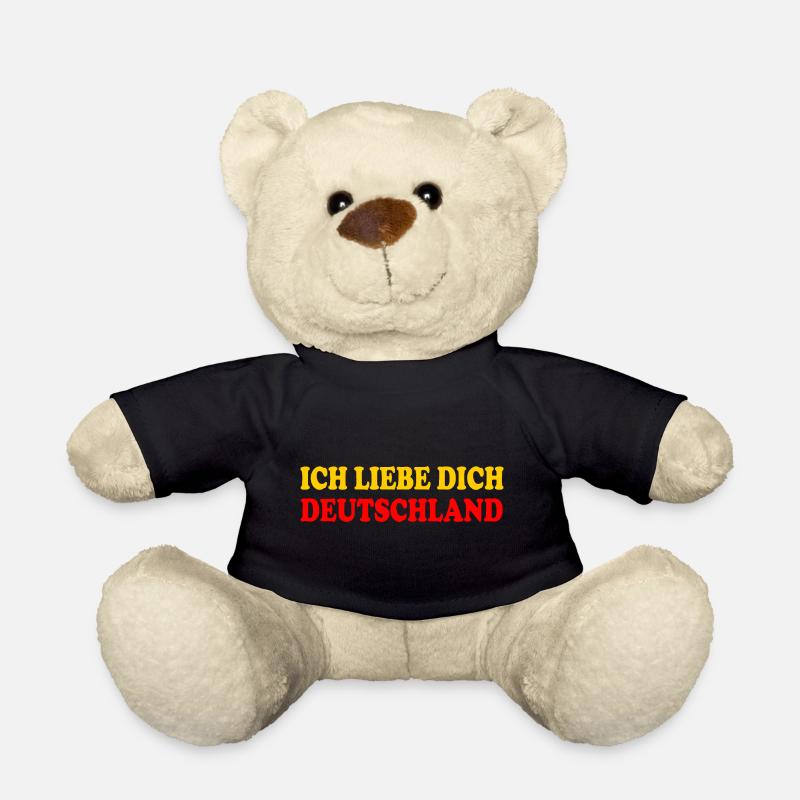 ich liebe dich deutschland - Teddy - Schwarz