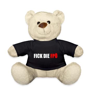 FICK DIE fpö - Teddy - Schwarz - Vorne